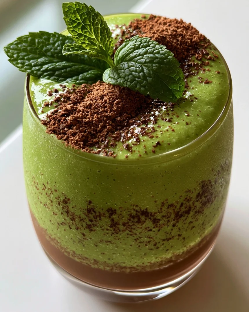 Mint Chocolate Protein Smoothie