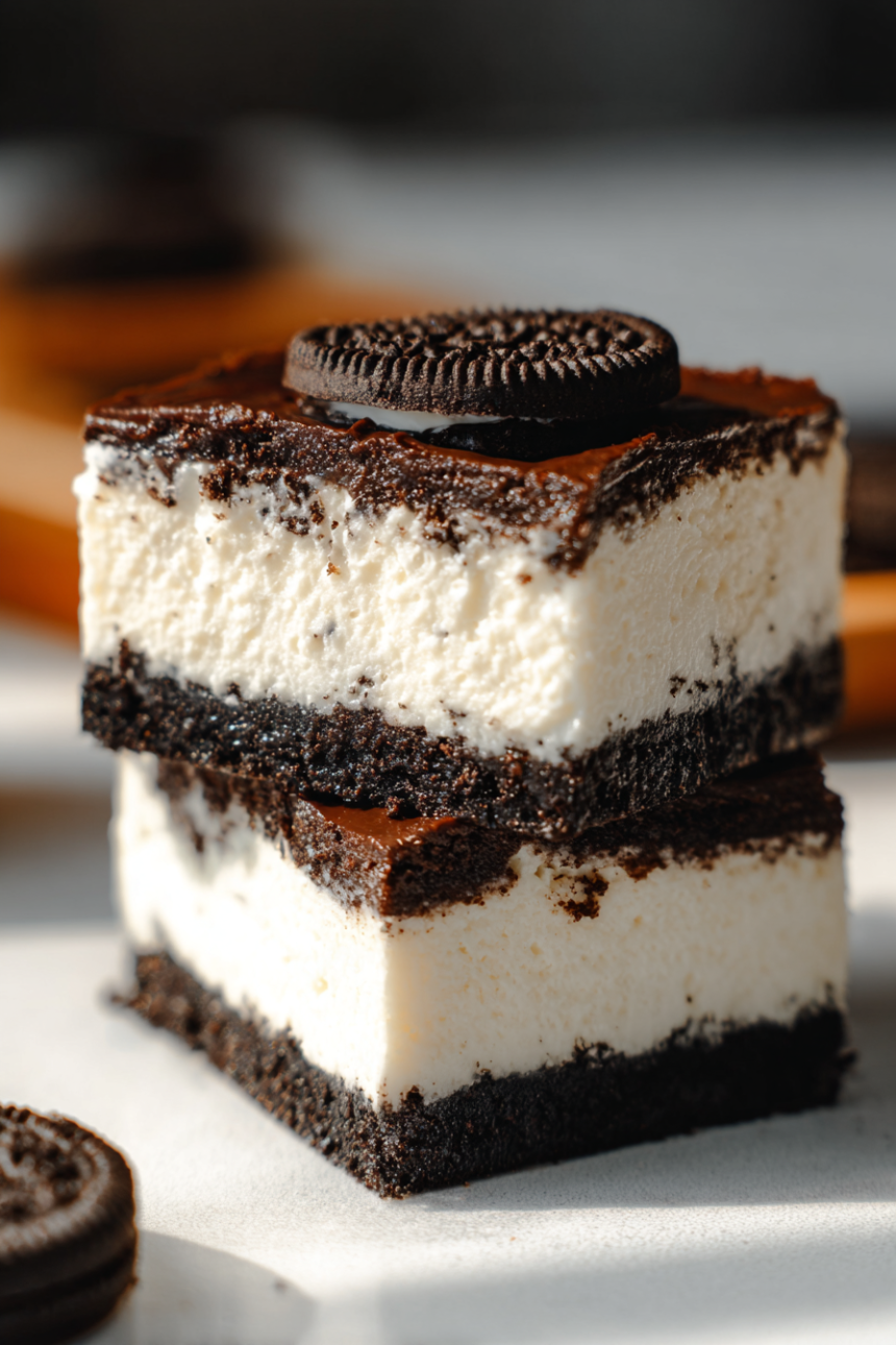 No-Bake Oreo Cheesecake Bars