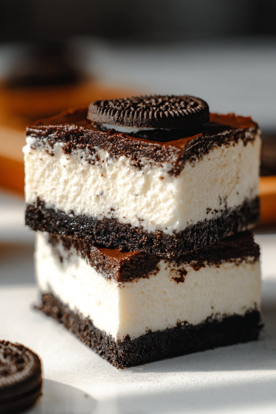 No-Bake Oreo Cheesecake Bars