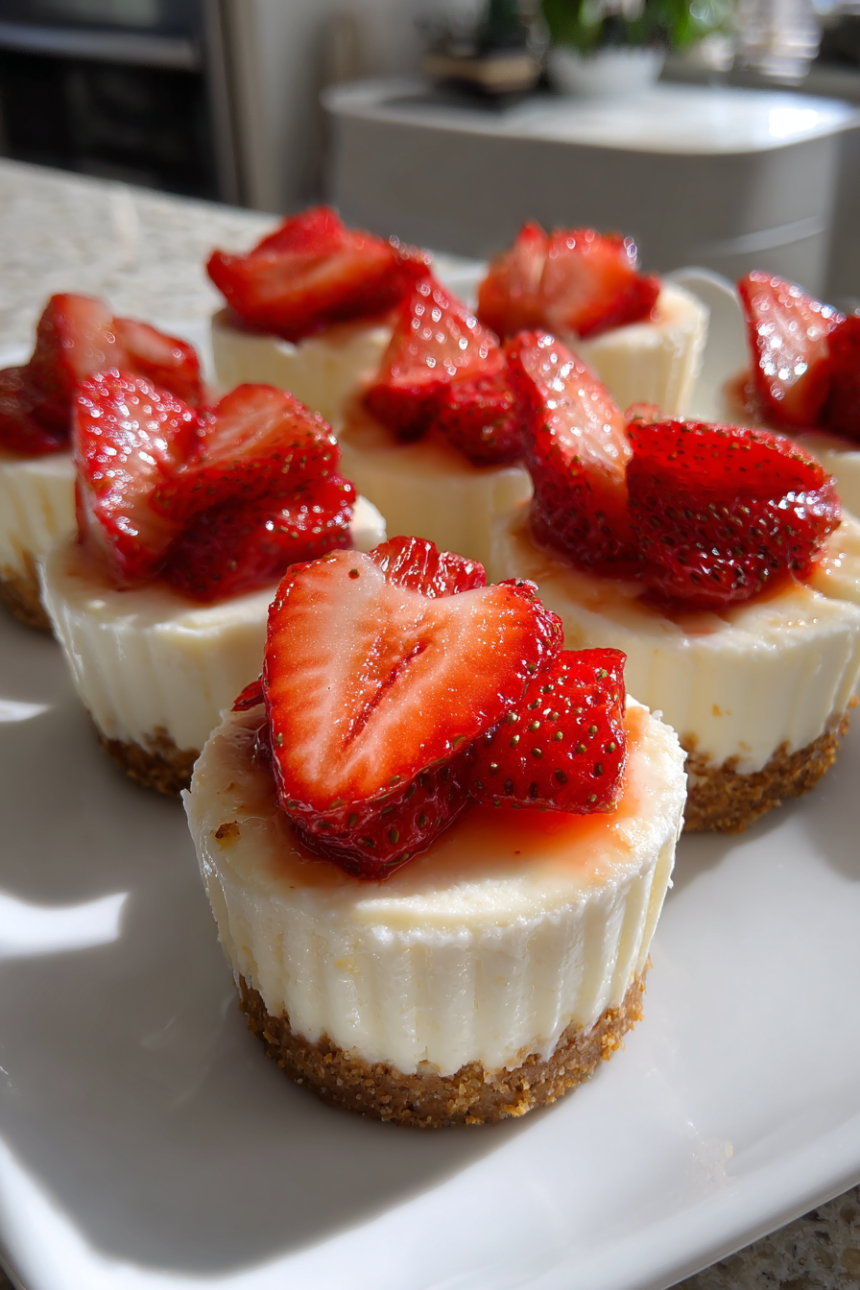 No-Bake Strawberry Cheesecake Cups