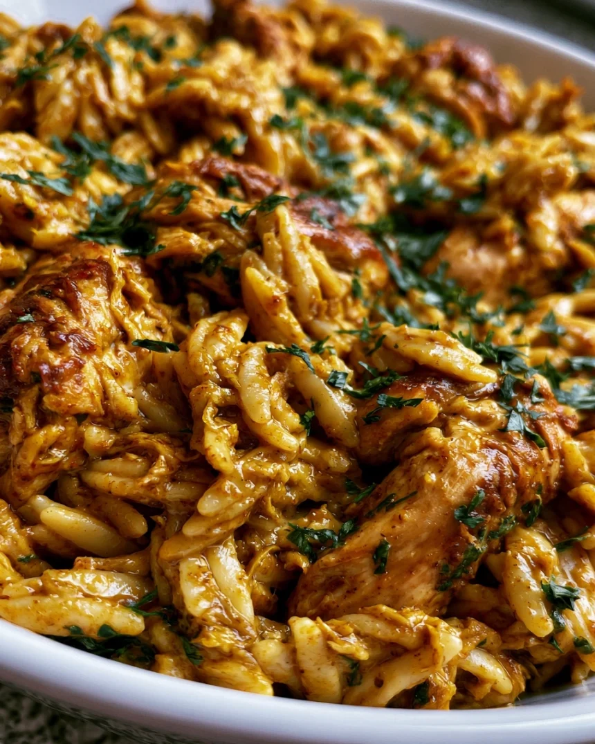 One-Pan Chicken Shawarma Orzo