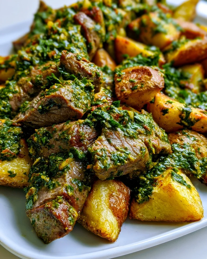One-Pan Chimichurri Steak & Potatoes