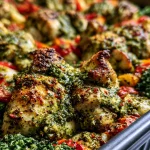One-Pan Pesto Caesar Chicken Bake