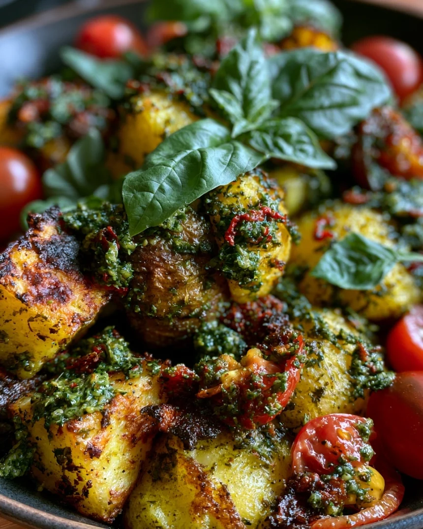 One-Pan Pesto Potato Skillet (changed from bacon to keep it broadly adaptable)