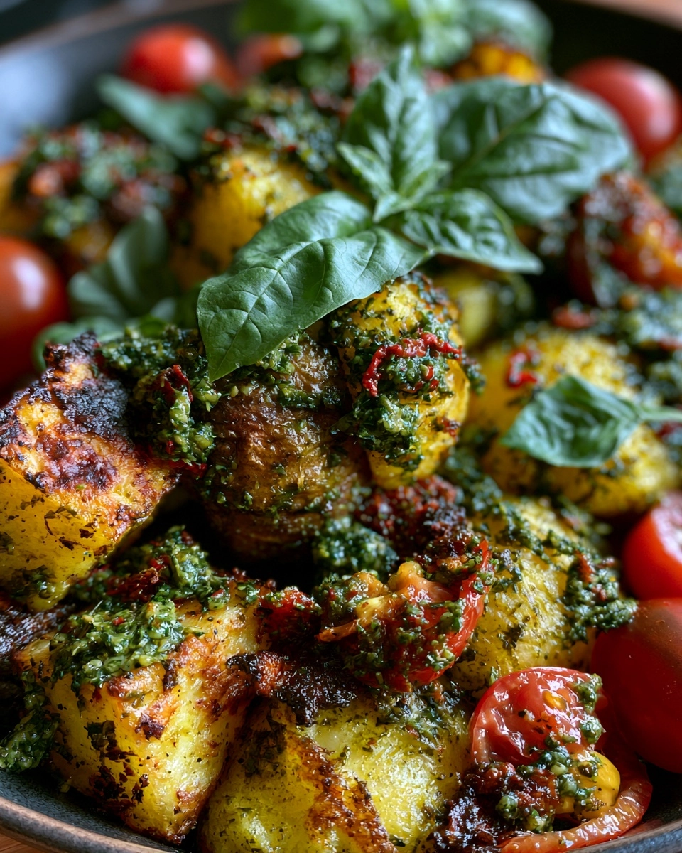 One-Pan Pesto Potato Skillet (changed from bacon to keep it broadly adaptable)