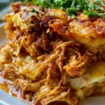 One-Pan Pulled Chicken Enchilada Pie