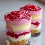 Pink Lemonade Cheesecake Parfaits