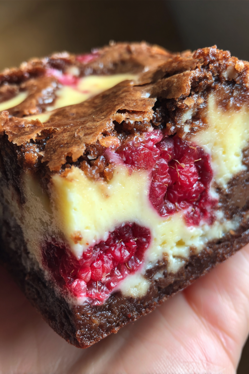 Raspberry Cheesecake Brownies