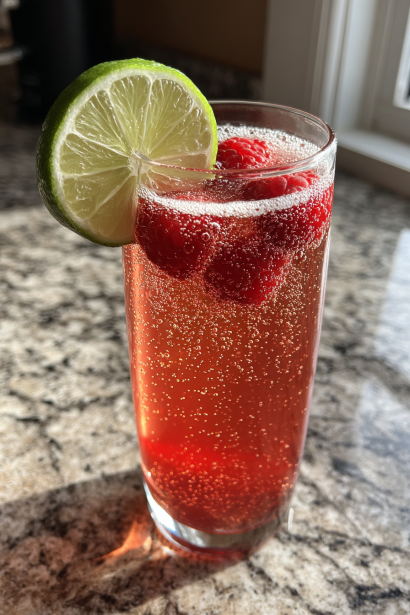 Raspberry Lime Sparkler