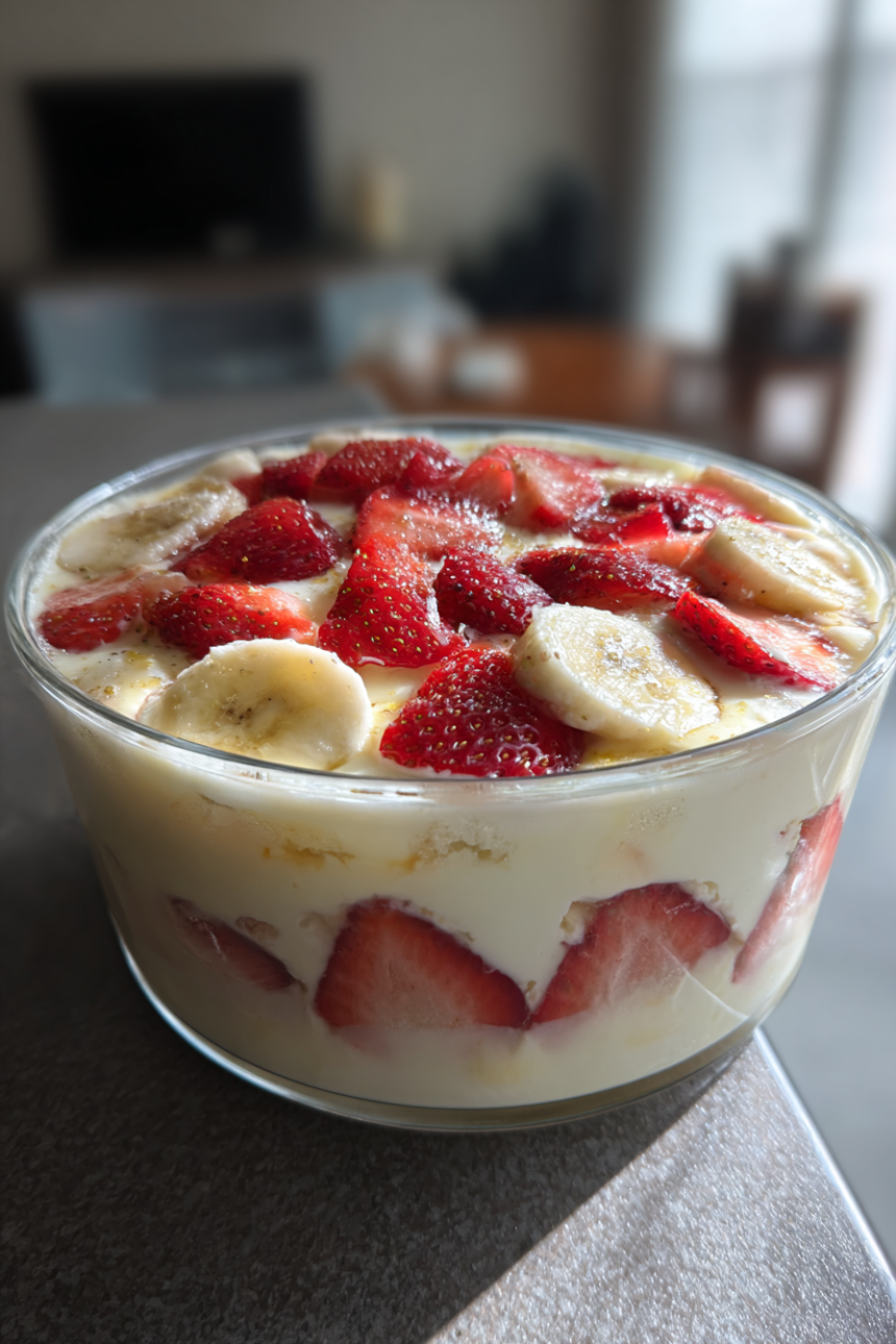 Strawberry Banana Pudding