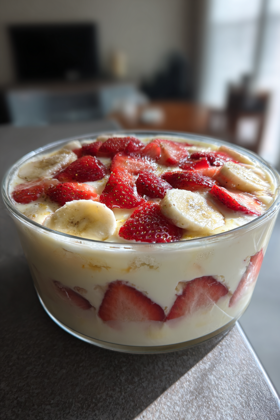 Strawberry Banana Pudding
