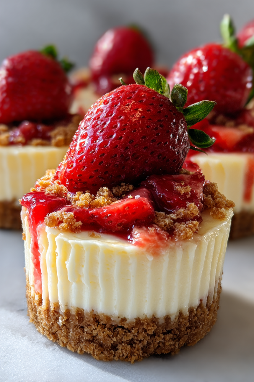 Strawberry Crunch Cheesecake Cups