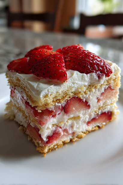Strawberry Icebox Cake