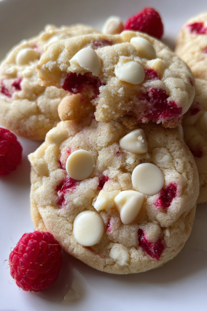 White Chocolate Raspberry Cookies